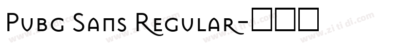 Pubg Sans Regular字体转换